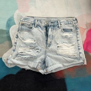 American Eagle Light Wash Denim Shorts